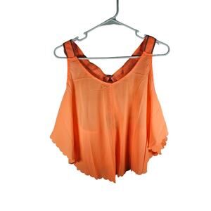 Free People Movement Size‎ L Running Top Neon Mango Flowly NWT